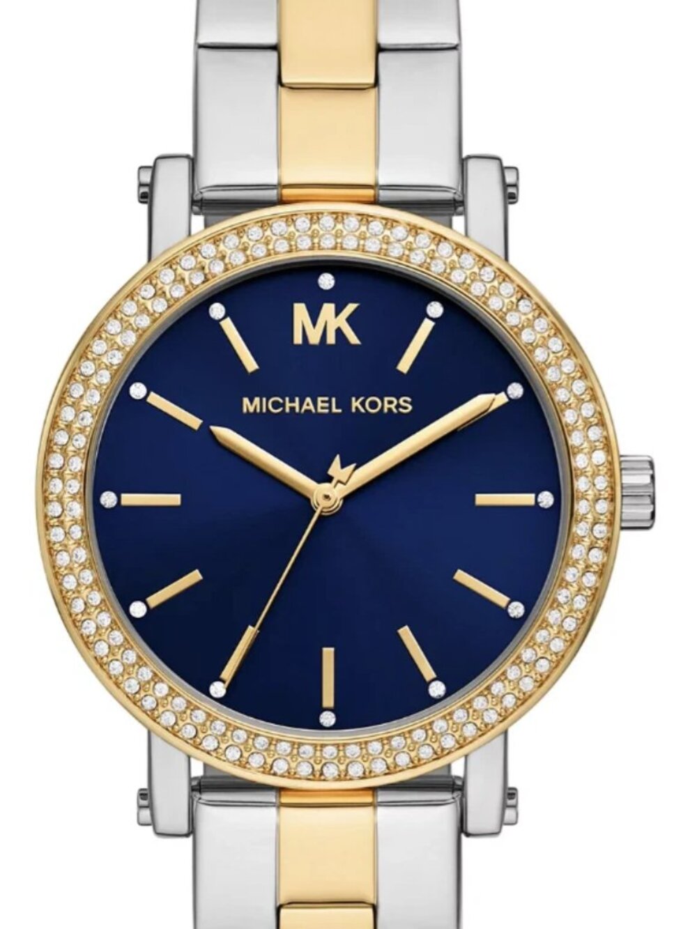 Michael Kors Corey Women's Two-Tone Blue Dial Watch MKO1049 38mm
